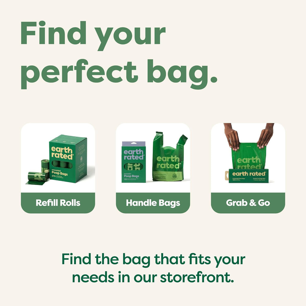Dog Poop Bags Value Pack, Leak-Proof and Extra-Thick Pet Waste Bag for Big and Small Dogs, Refill Rolls, Lavender Scented, 600 Count