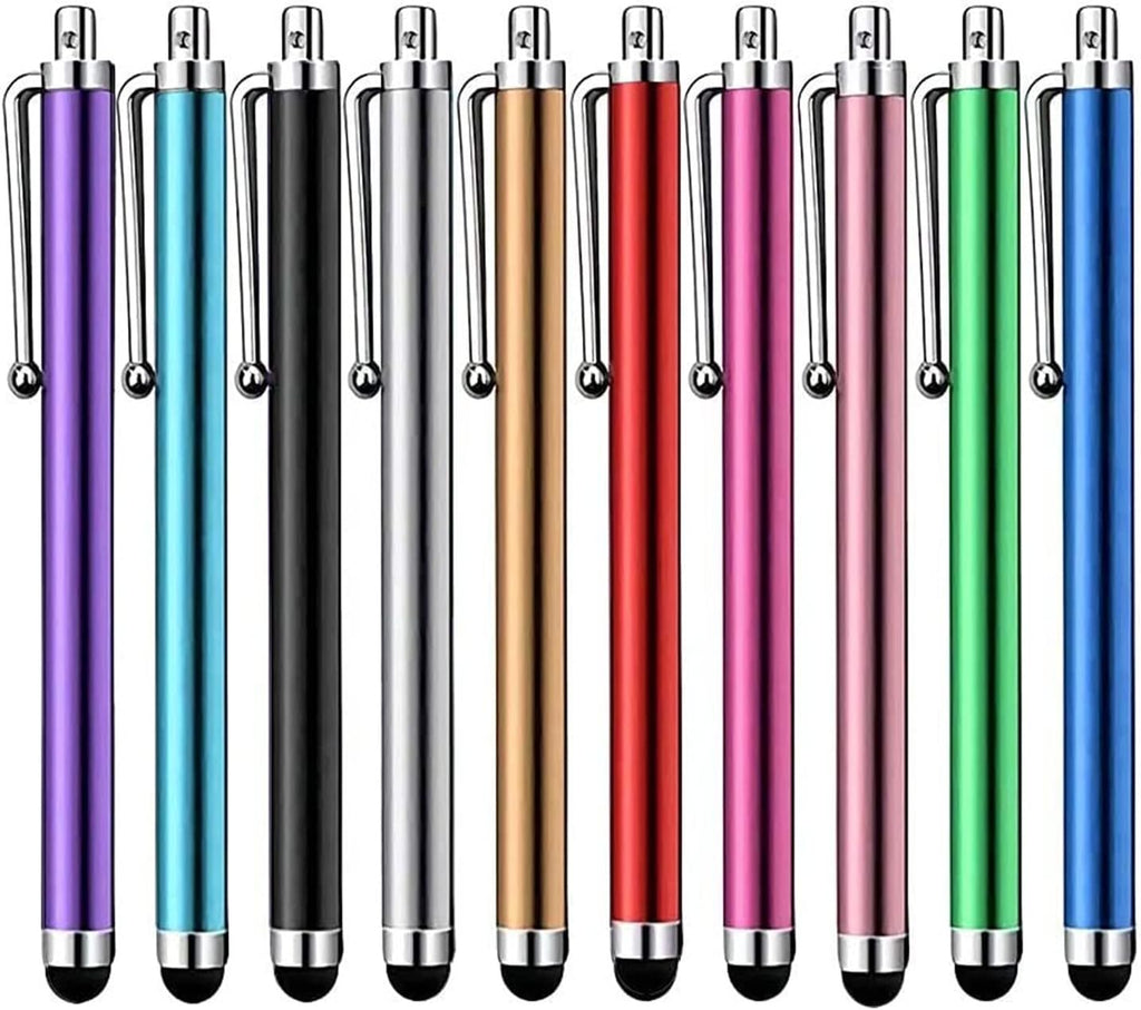 Stylus Pen [10 Pack] Universal Capacitive Touch Screen Pens for Tablets, Ipad Mini, Ipad Pro, Ipad Air, Smartphones, Samsung Galaxy - Multiple Colors