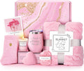 Birthday Gifts for Women Mom Best Friends Sister Her Wife Daughter Girlfriend Teacher Coworker, Mothers Day Christmas Valentines Day Self Care Get Well Soon Gift Basket, Luxury Rose Bath Spa Gift Set