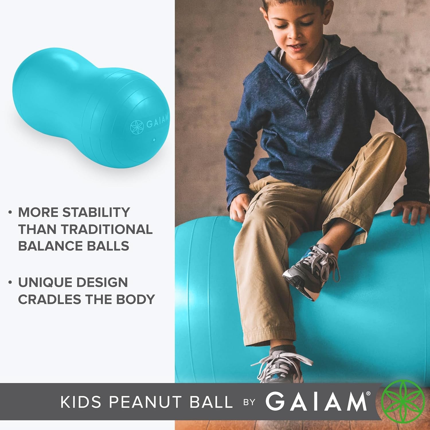 Active Seat Peanut Shaped Bounce Desk Chair, Exercise Yoga Balance Sitting Ball, Flexible Seating, Wiggle Seat for Boys and Girls