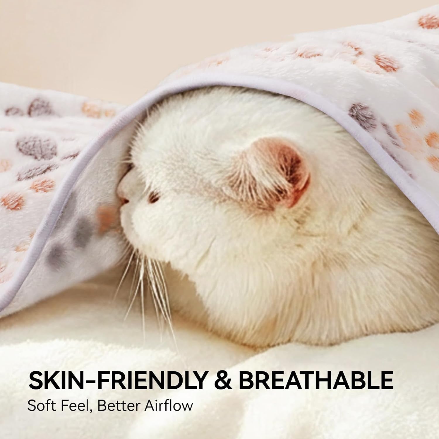 1 Pack 3 Blankets Super Soft Fluffy Premium Fleece Dog Blankets for Puppy Cat Pet Blanket Flannel Throw Warm Sleep Dog Paw 23X16 Inches