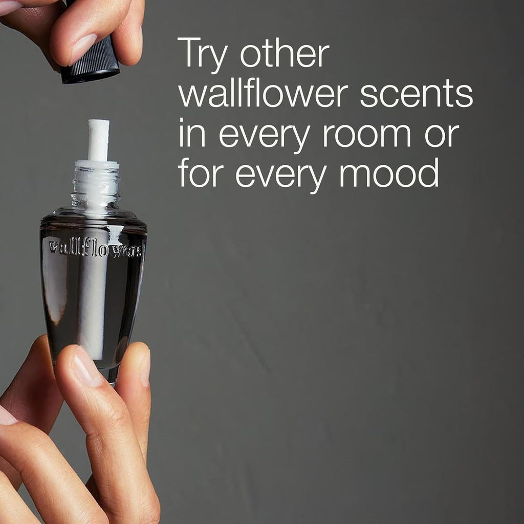 Wallflowers Refills, Mahogany Teakwood Scent, Plug-In Air Freshener Refills for Bedrooms, Bathrooms & Living Spaces, 4 Pack