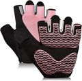 Workout Gloves for Women - Breathable Weight Lifting Gloves with Non-Slip Silicone Padding, Fingerless Gym Gloves for Cycling, Rowing, Pull Ups & Training (4 Sizes)