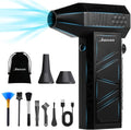 Compressed Air Duster-150000Rpm Electric Air Duster for Cleaning Keyboard & PC Infinitely Adjustable Speed Cordless Turbo Fan Turbo Dryer Blower for Car, Air Bed, Outdoors, Home.