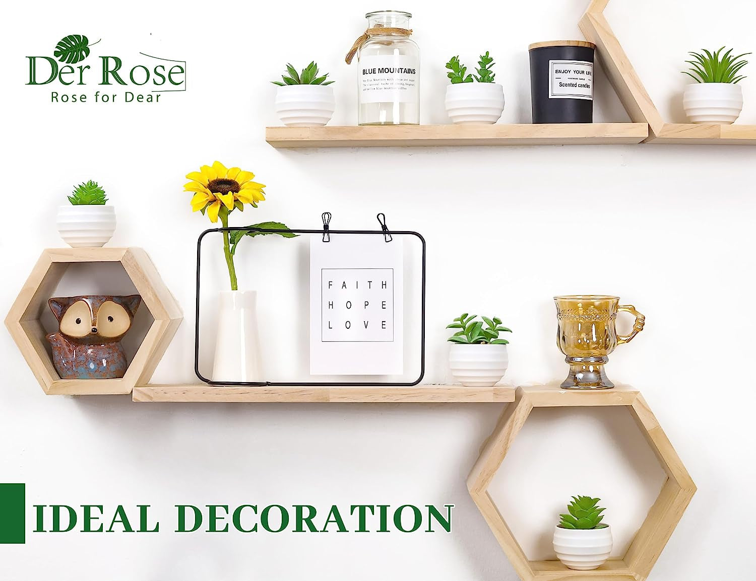Set of 6 Succulents Plants Artificial in Pots Small Fake Plants Graduation Gifts for Bedroom Aesthetic Living Room Shelf Bathroom Decor Office Desk Accessories