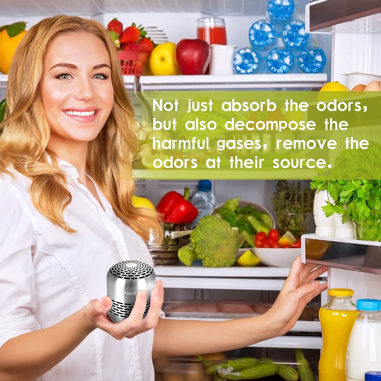 Refrigerator Deodorizer,Lasts up to 10 Years,Refrigerator Odor Eliminator,Fridge Deodorizer,More Effective than Baking Soda Bamboo Air Purifying Bags