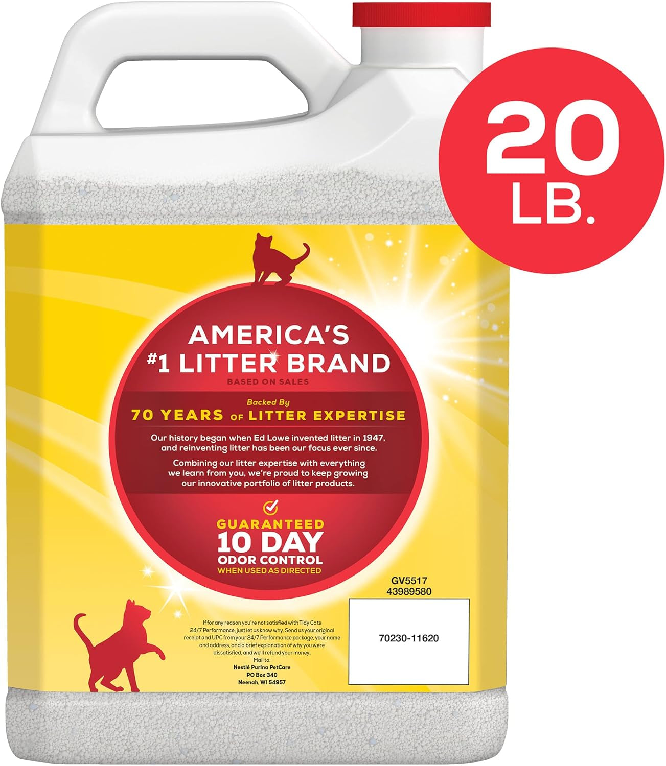 Scoop Cat Litter Box, for Multiple Cats, 20 Lbs