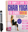 Karlaris Chair Yoga for Seniors over 60,Chair Yoga Book & Chart,Guided Exercises for Seniors,Adults,Office Workers,With Black Marker,Yoga Chart for Increase Energy & Flexibility
