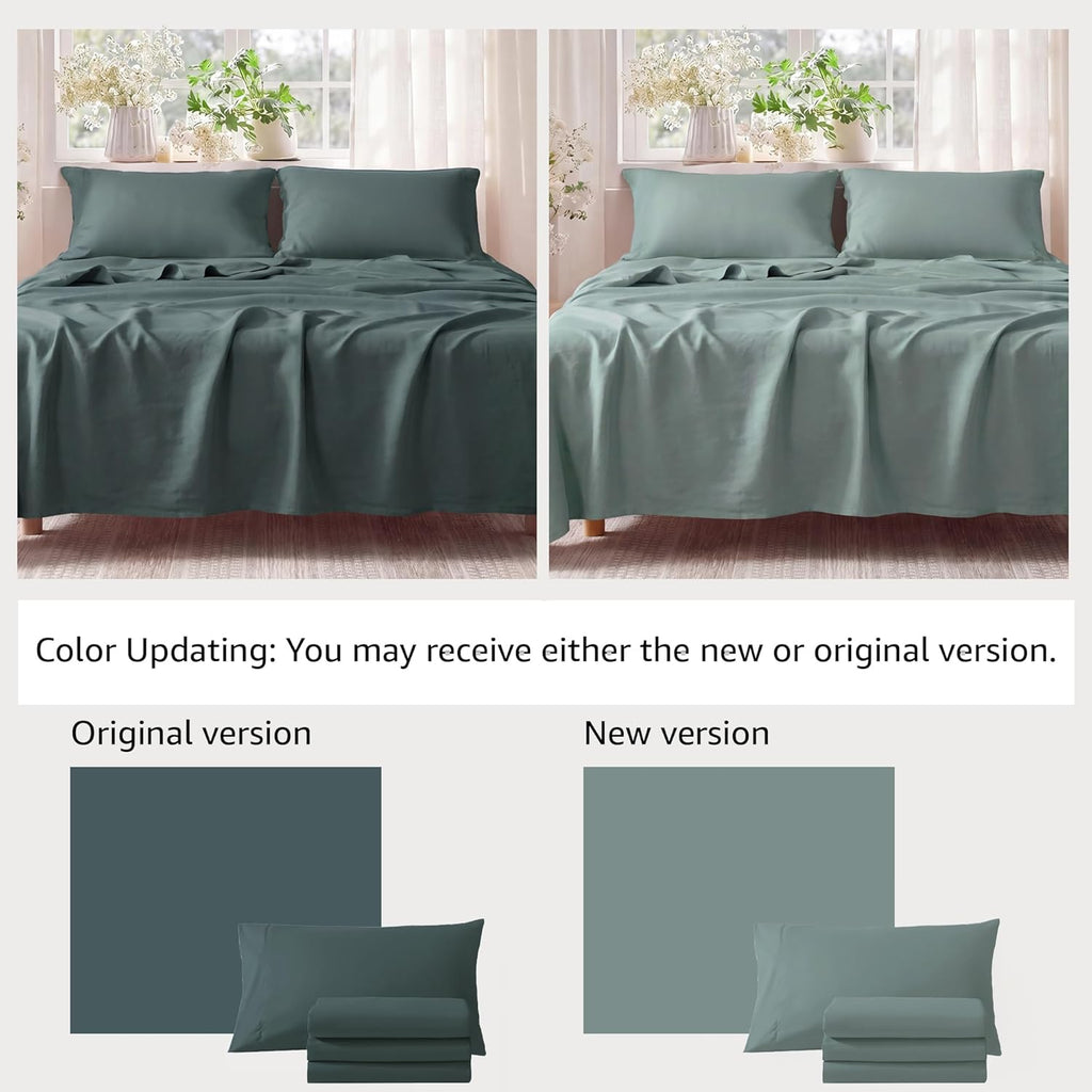 Full Size Comforter Sets - 7 Pieces Sage Green Bed in a Bag Full Size Bedding Sets with Comforter, Sheets, Pillowcases & Shams