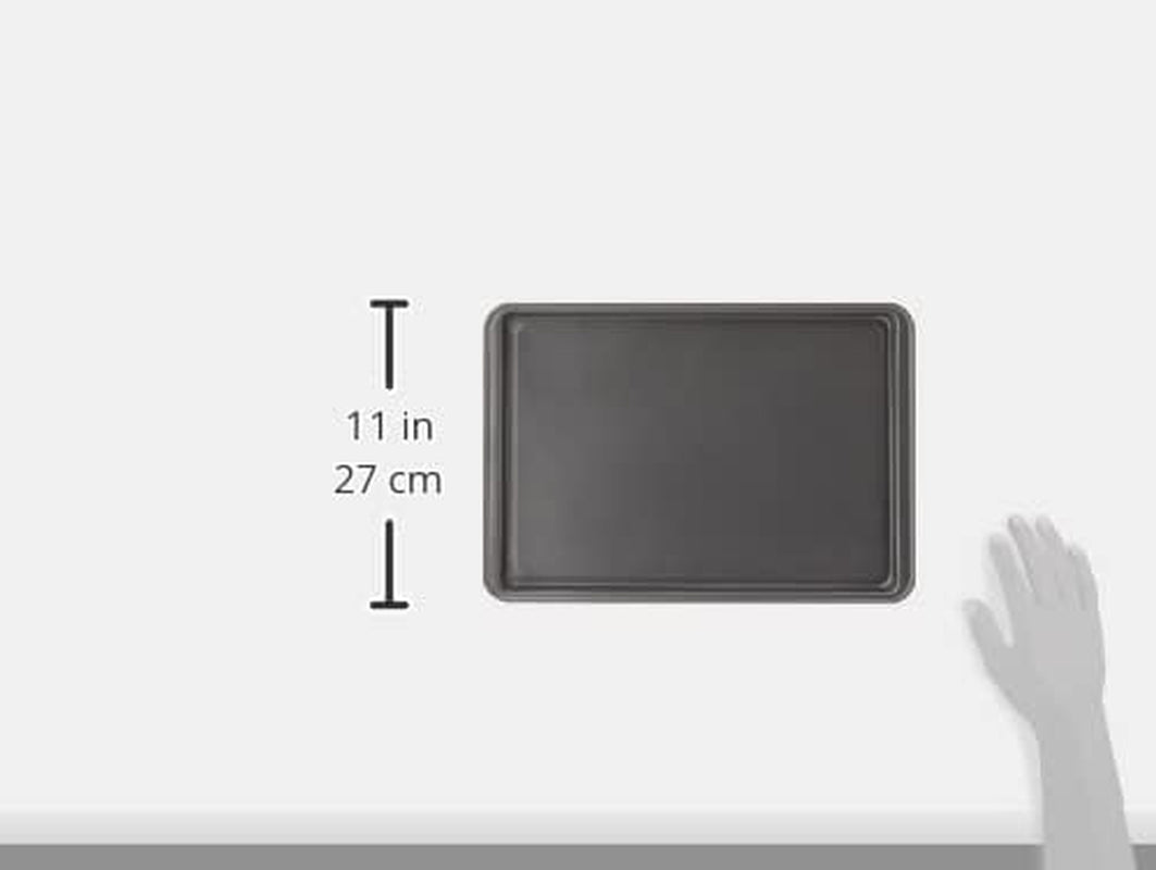 Everyday Nonstick Baking Sheet Set, 3 Pack Includes Small (13×9) Medium (15×1) and Large (17×11) Pans Carbon Steel Construction Cookie Sheets Bakeware Set, Gray