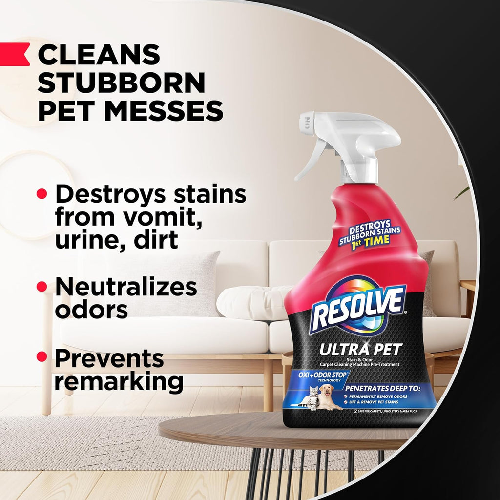 Ultra Pet Carpet Cleaner Spray – for Removal of Pet Stains & Odors, 32Oz