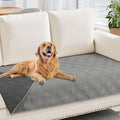 Waterproof Dog Blanket, Reversible Pet Bed Blanket, Soft Sofa Couch Cover for Dogs Washable, Waterproof Pet Couch Covers for Sofa Puppy Cats Furniture Protector(30"X70", Grey/Dark Grey)