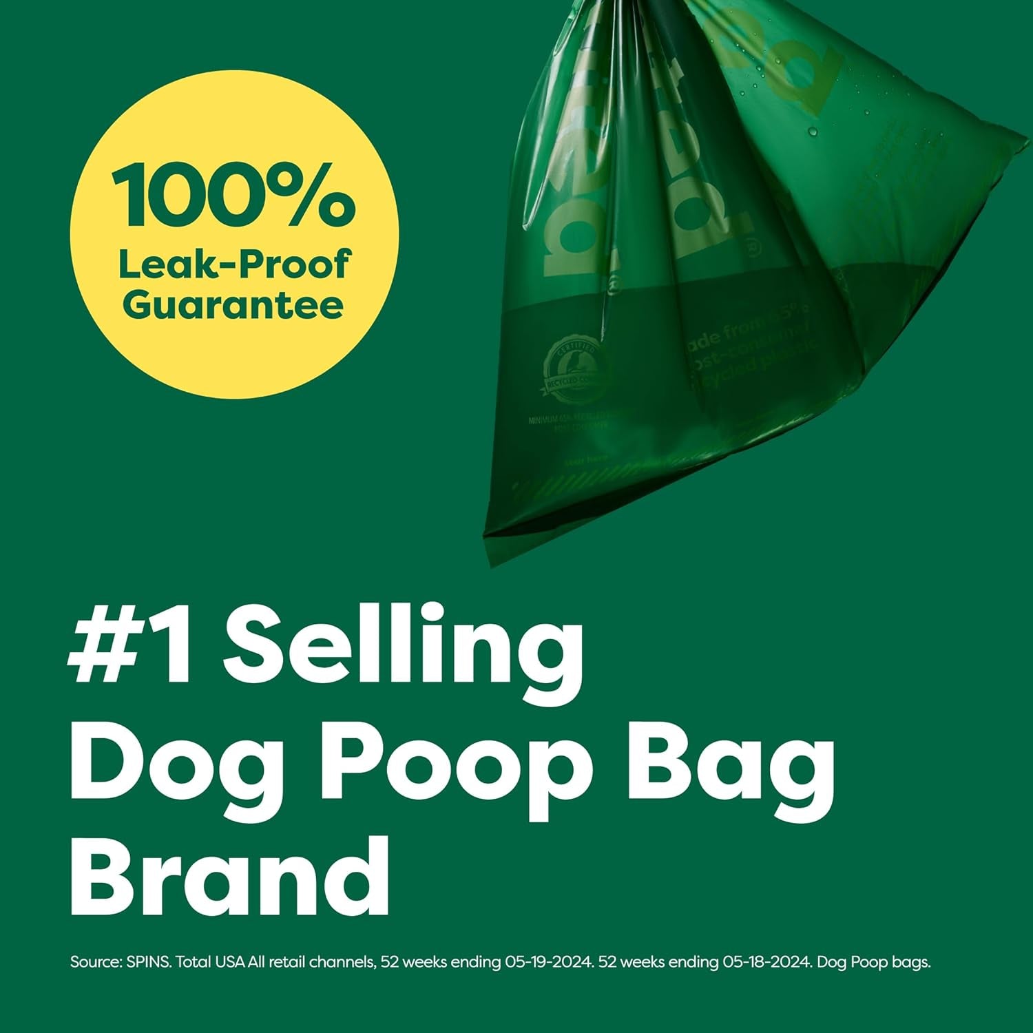 Dog Poop Bags Value Pack, Leak-Proof and Extra-Thick Pet Waste Bag for Big and Small Dogs, Refill Rolls, Lavender Scented, 600 Count