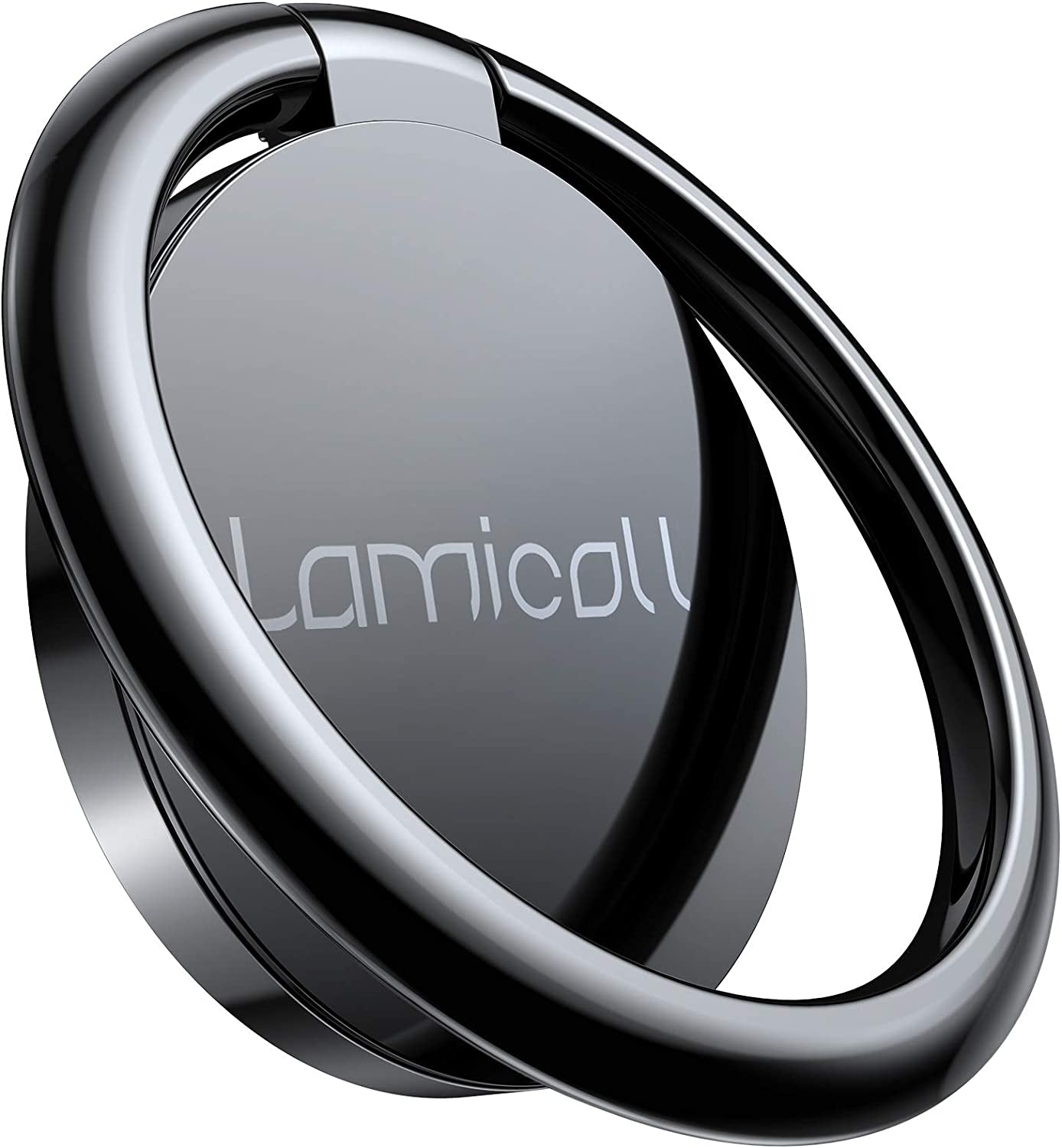 Cell Phone Ring Holder Stand - Phone Finger Gip Kickstand, 360° Rotation Polished Metal Grip for Magnetic Car Mount, Fit for Iphone 17/16/15/14 Pro Max Air, Android Smartphone Accessories