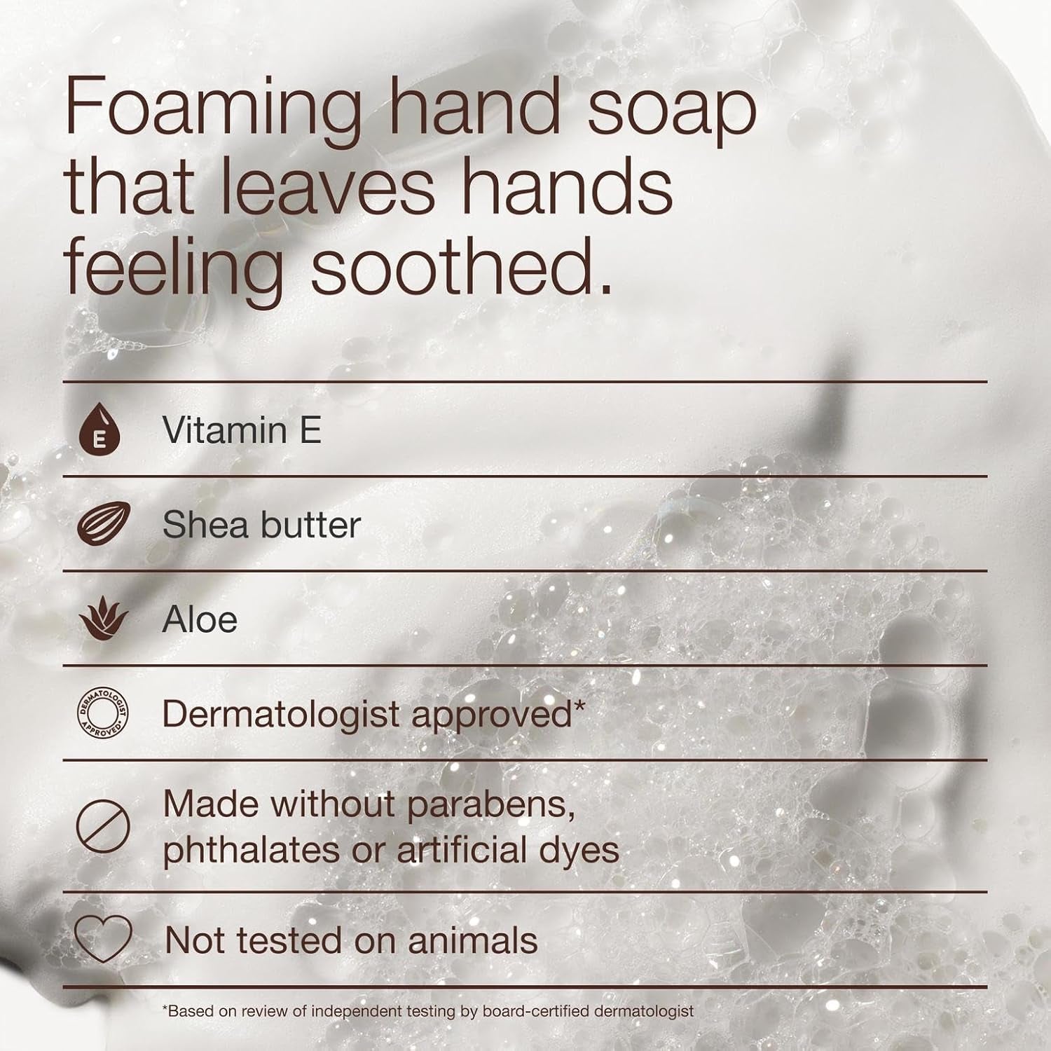 Gentle & Clean Foaming Hand Soap, Mahogany Coconut Scent, Non-Drying, Made without Sulfates & Parabens, Foaming Hand Wash for Kitchen & Bathroom, 8.75 Fl Oz - 1 Pack
