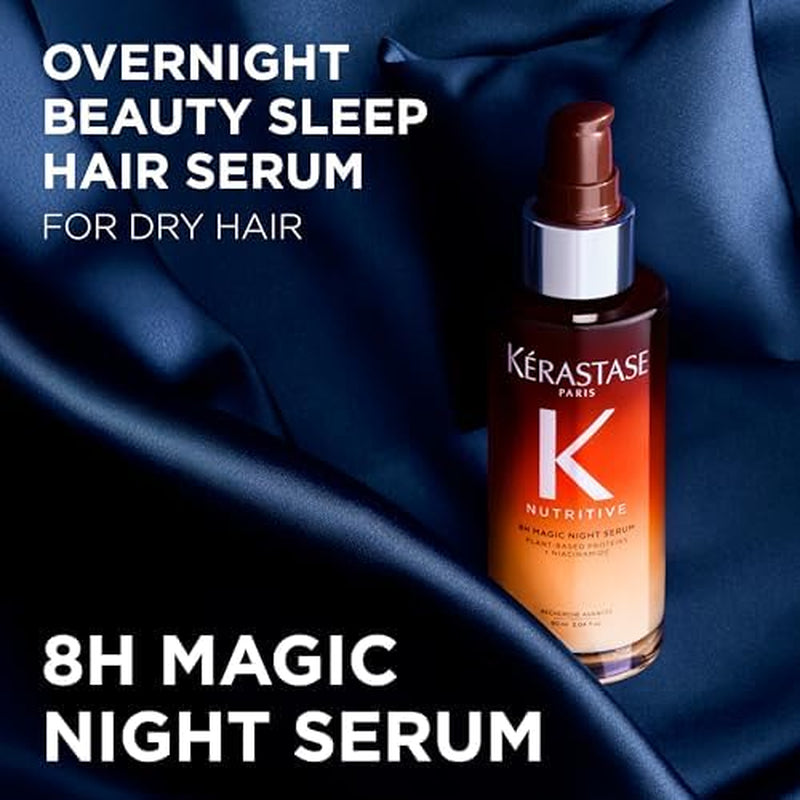 Kerastase Nutritive 8H Magic Night Serum - Overnight Treatment for Dry Hair, Enhances Shine, with Plant-Based Proteins