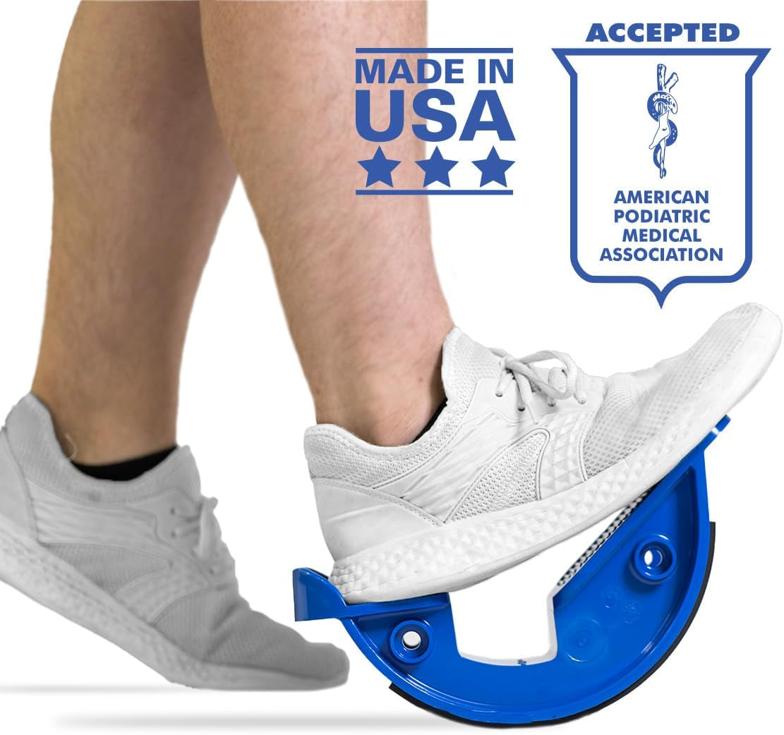 the Original Calf Stretcher and Foot Rocker for Plantar Fasciitis, Achilles Tendonitis, and Tight Calves, Single