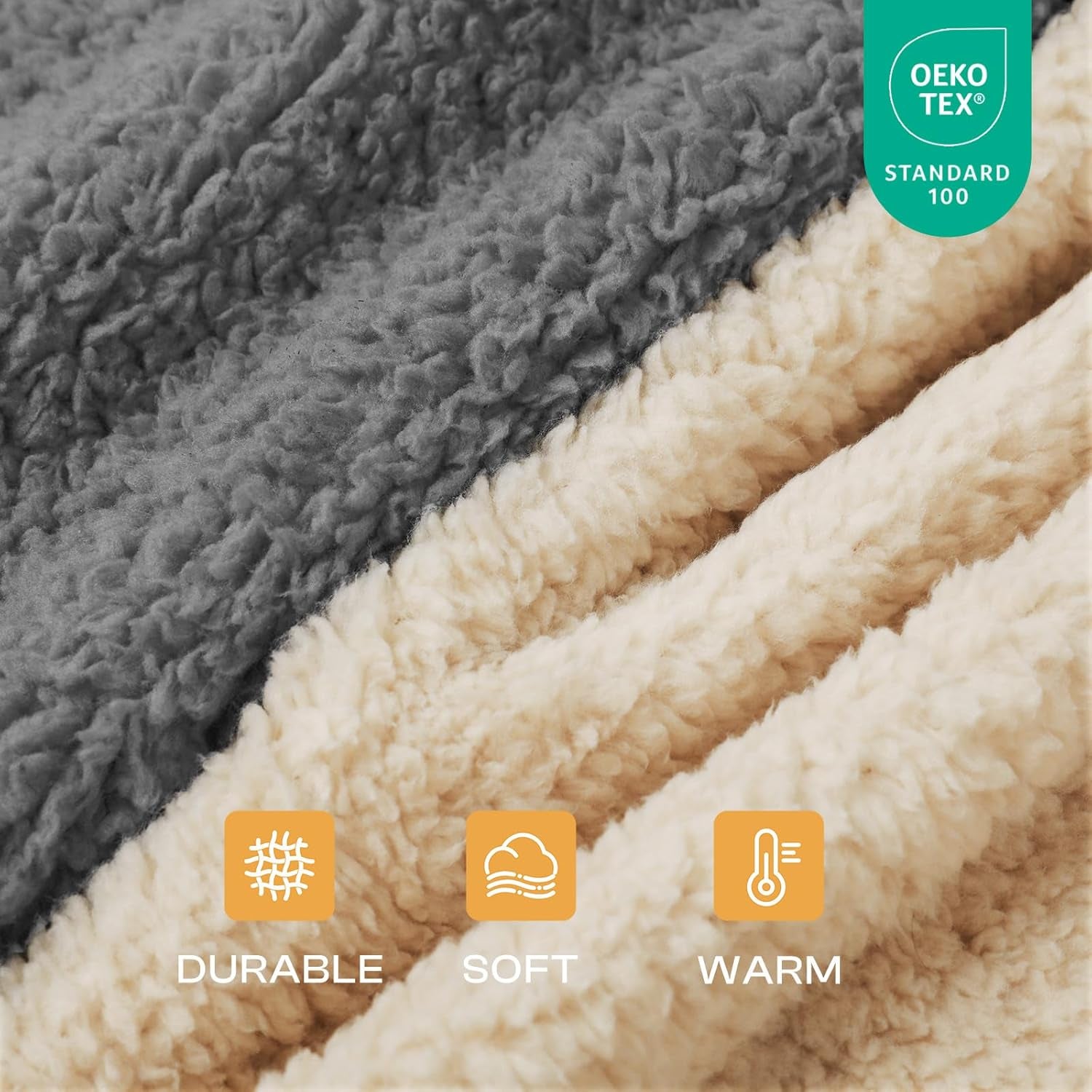Premium Fleece Dog Puppy Blanket Soft Pet Sherpa Calming Cat Blanket Throw for Small Medium Dog Cat(Beige,30X20 Inches)