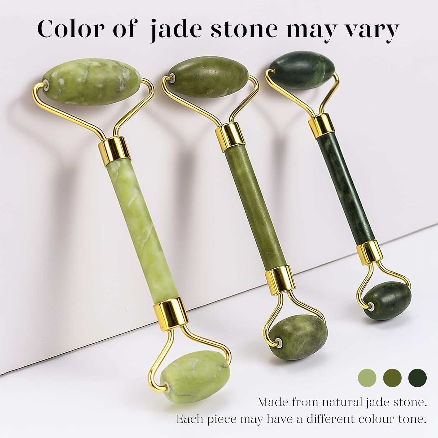 Icyme Gua Sha & Jade Roller Set, Cooling Face Roller & Gua Sha Tool for Depuffing, Facial Sculpting & Jawline Definition, Smooth Rolling Skincare Tools for Women & Men – Green