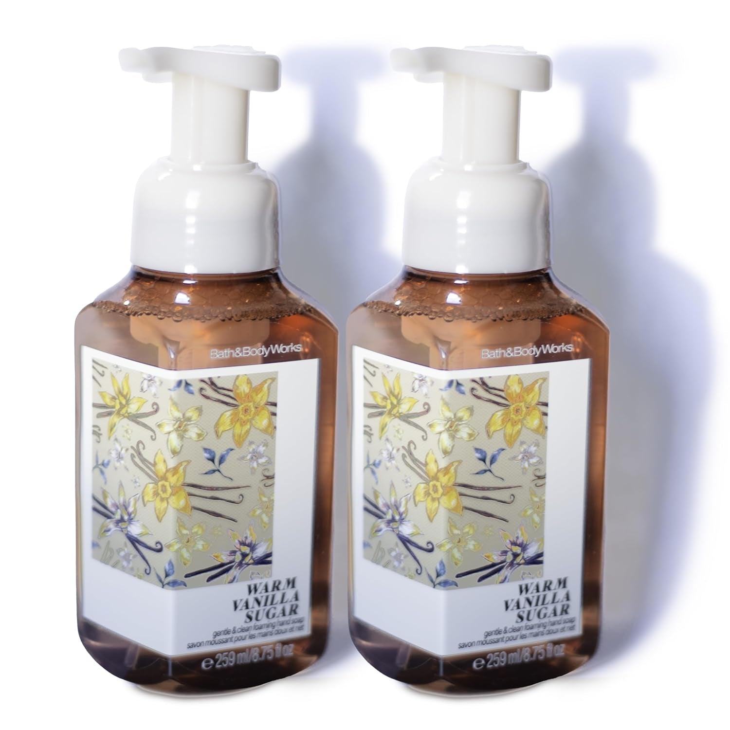 Bath and Body Works Gentle Foaming Hand Soap, Warm Vanilla Sugar 8.75 Ounce (2-Pack), Presentation May Vary.