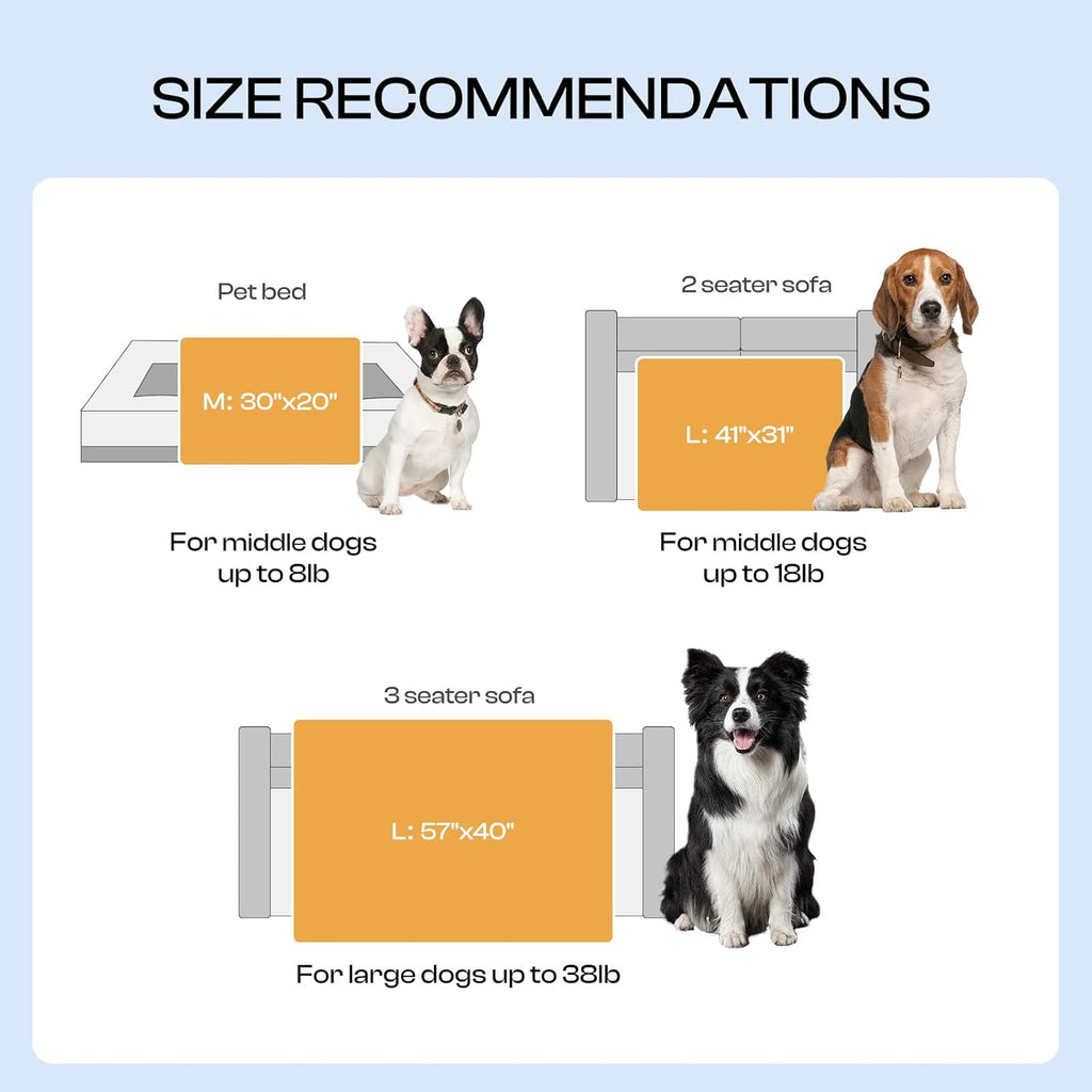Premium Fleece Dog Puppy Blanket Soft Pet Sherpa Calming Cat Blanket Throw for Small Medium Dog Cat(Beige,30X20 Inches)