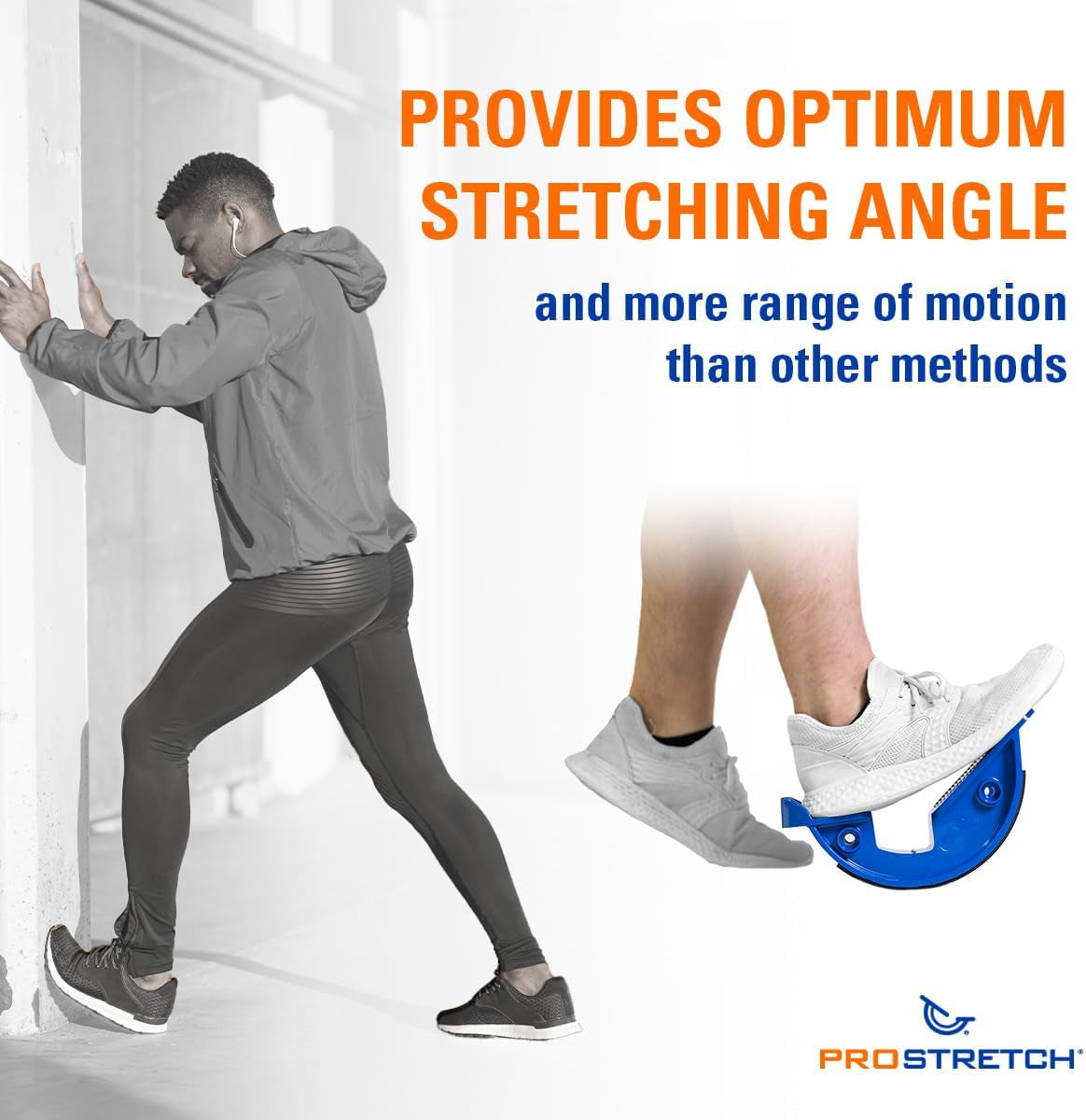 the Original Calf Stretcher and Foot Rocker for Plantar Fasciitis, Achilles Tendonitis, and Tight Calves, Single