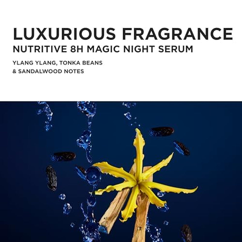 Kerastase Nutritive 8H Magic Night Serum - Overnight Treatment for Dry Hair, Enhances Shine, with Plant-Based Proteins