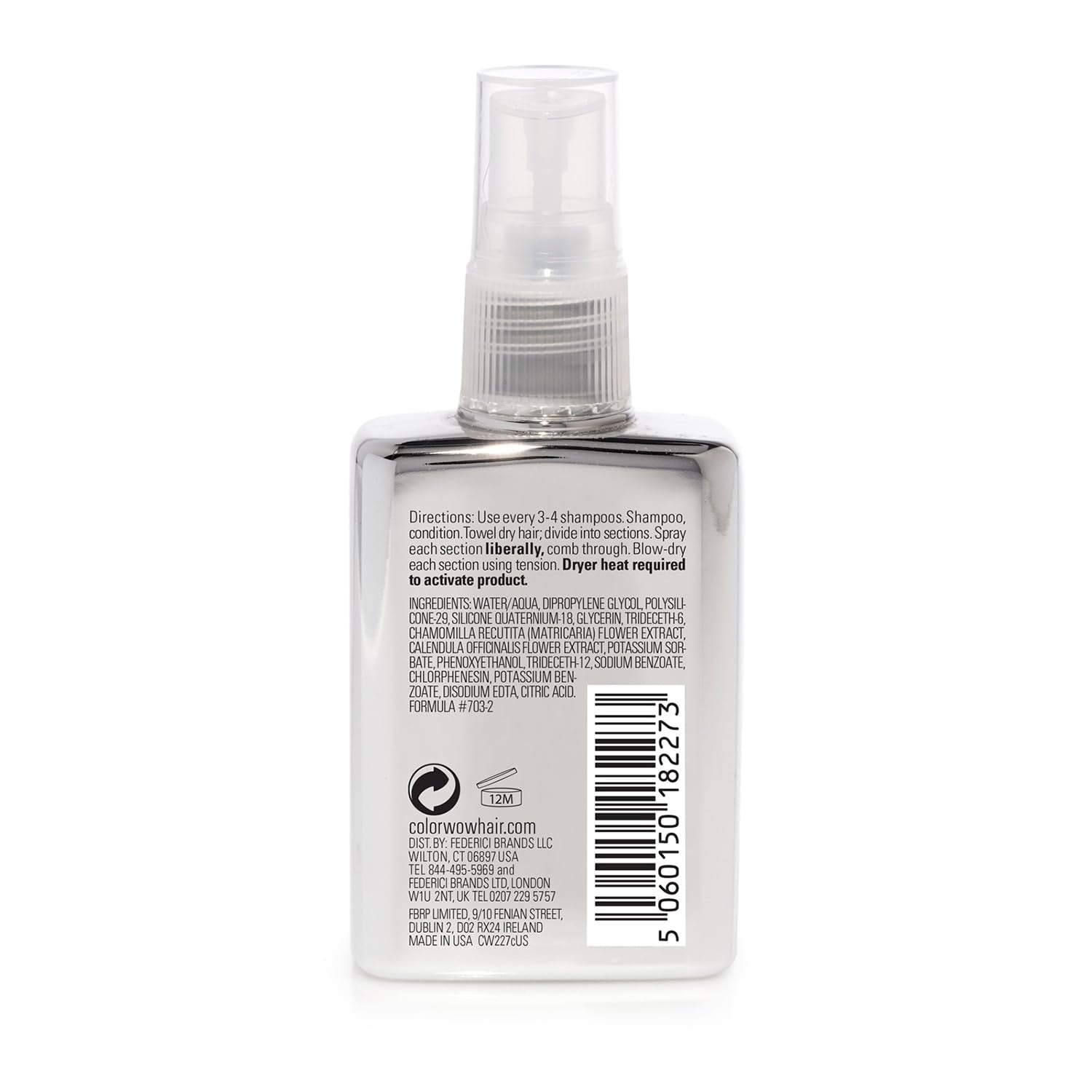 Dream Coat Anti-Humidity Treatment Spray – Anti-Frizz Hair Smoothing Spray with Built-In Heat Protectant, Award-Winning Leave in Treatment for Glassy Smooth, Shiny Styles up to 3-4 Washes