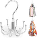 Tank Top Hanger, Rotatable Bra Organzier for Closet, Max 24 Storage Capacity Sport Bras Holder, Metal Space Saving Closet Organizers and Storage, Silver