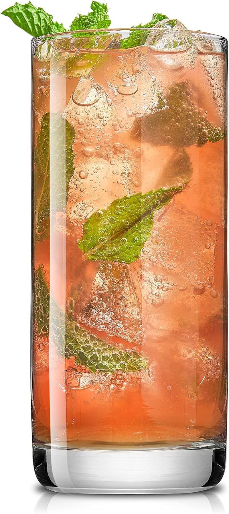 Faye 13Oz Highball Glasses, 6Pc Tall Glass Sets. Lead-Free Crystal Drinking Glasses. Water Glasses, Mojito Glass Cups, Tom Collins Bar Glassware, and Mixed Drink Cocktail Glass Set