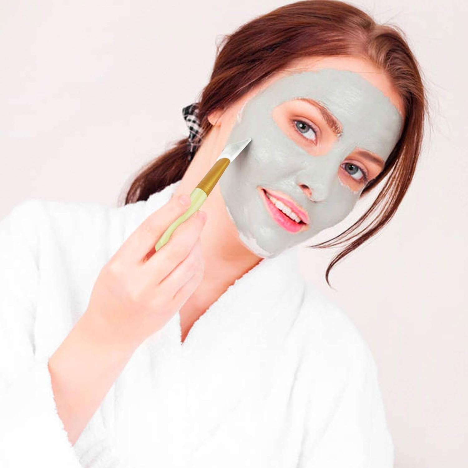 4Pcs Silicone Face Mask Applicators, Flexible Facial Mud Masks Applicator, Hairless Moisturizers Tools, Soft Facial Brushes for Mud, Clay, Charcoal