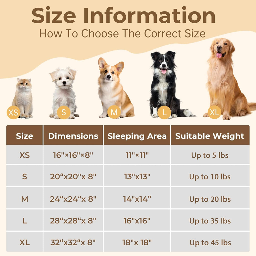 Calming Donut Dog and Cat Bed for Indoor Cats, Anti-Anxiety round Fluffy Soft Washable Small Pet Bed for Puppy and Kitten, Warming Comfortable Luxury Anti-Slip Waterproof Mute Base 20In Gray