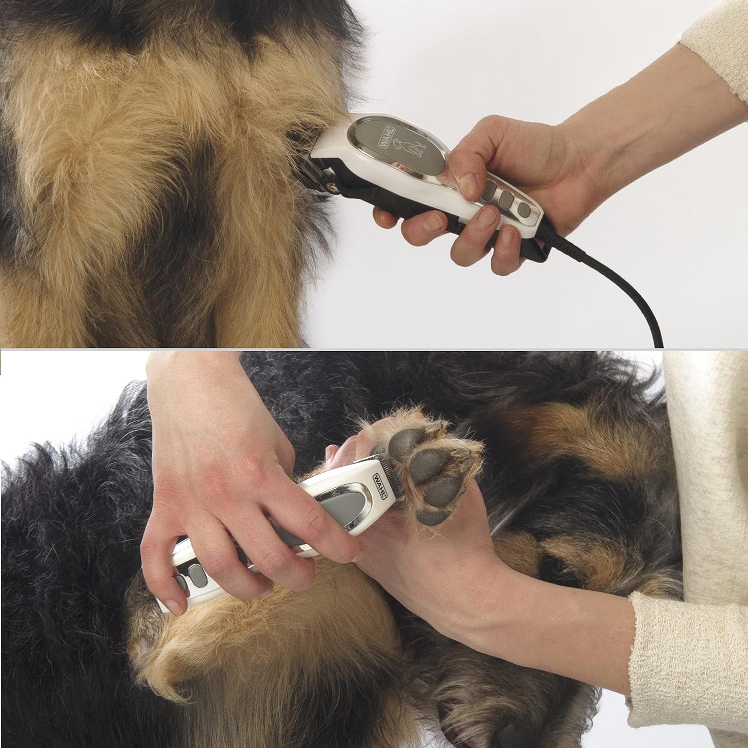 USA Pet-Pro Corded Clipper & Battery Trimmer Pet Grooming Combo Kit for Dogs with Light to Thick Coats, the Brand Used by Professionals - Model 9284