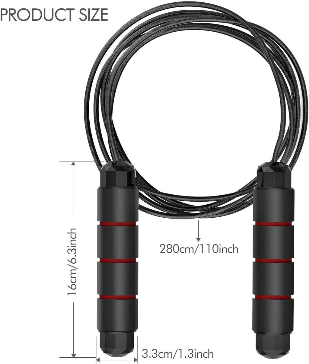 Jump Rope,Adjustable Jumping Rope,Tangle Free Fast Ball Bearings Skipping Rope,Suitable for Men, Women, and Kids,Fitness,Workout and Slimming at Home,School.
