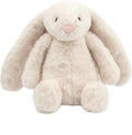 Interactive Squeaky Dog Chew Toy, Ideal Dog Toys for Chewers, Small, Medium & Large Dogs, and Fetch Lovers - Bunny (Beige), Large