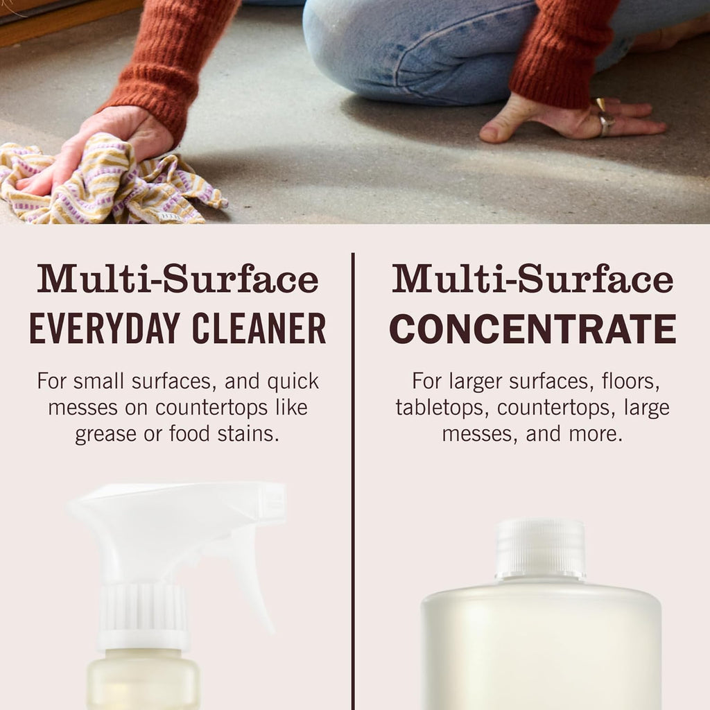 MRS. MEYER'S CLEAN DAY Multi-Surface Everyday Concentrate, Honeysuckle Scent, 32 Fl Oz Bottle - 2 Pack