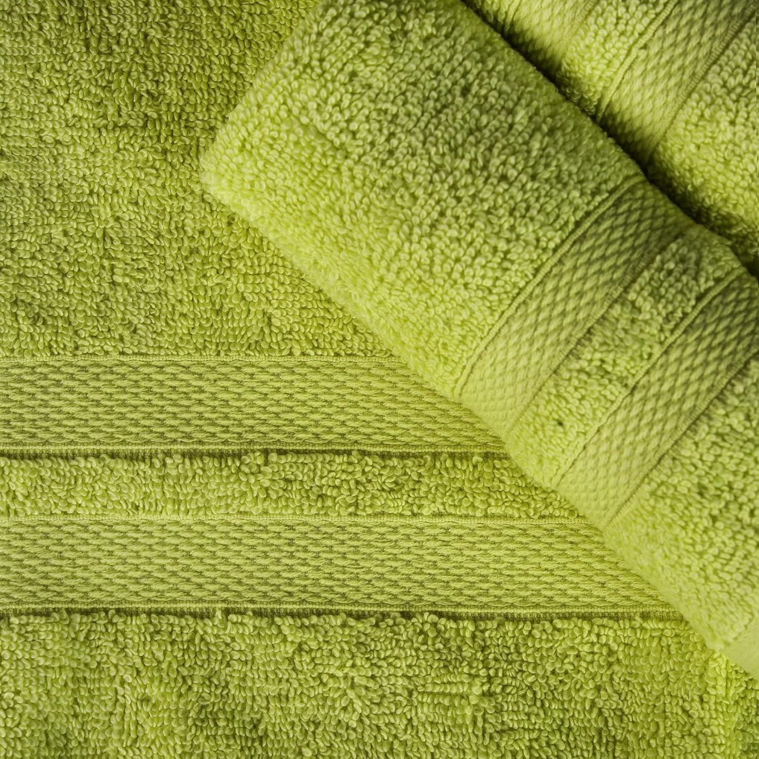 Ultra-Soft 2-Piece Cotton Bath Sheet Set, Perfect for Bathroom Decor, Shower, Spa, Gym, Guest Room, Home Essentials, Daily Use, Soft, Absorbent, Oversized Body Towels - Celery