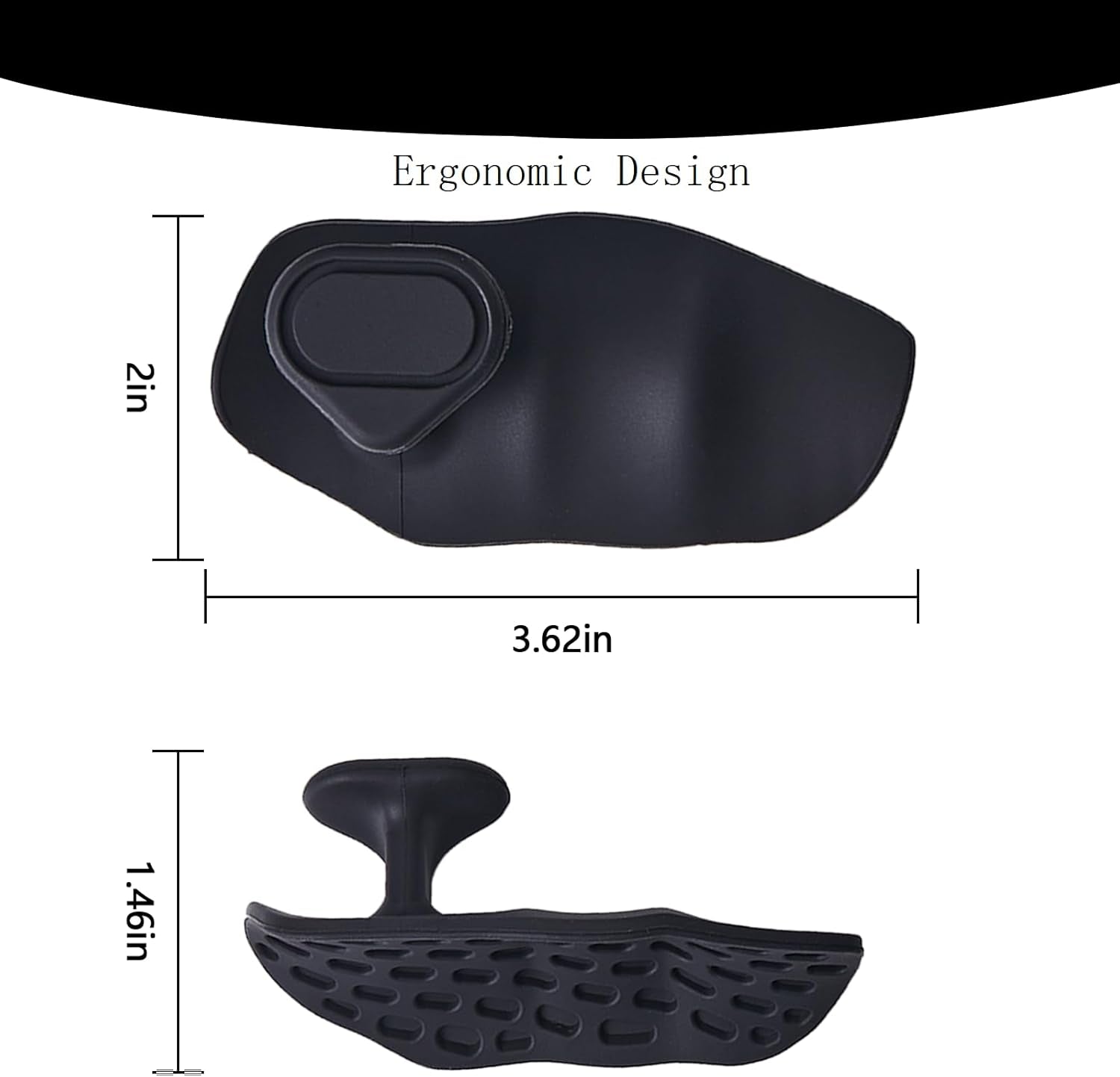 Anti-Slip Workout Rubber Weight Grips, Ergonomic Rubber Hand Protector Gloves for Weight Lifting Palm Protection, Anti-Slip Gym Grips for Pull-Ups Training and Exercise Men Women, 2 Pairs