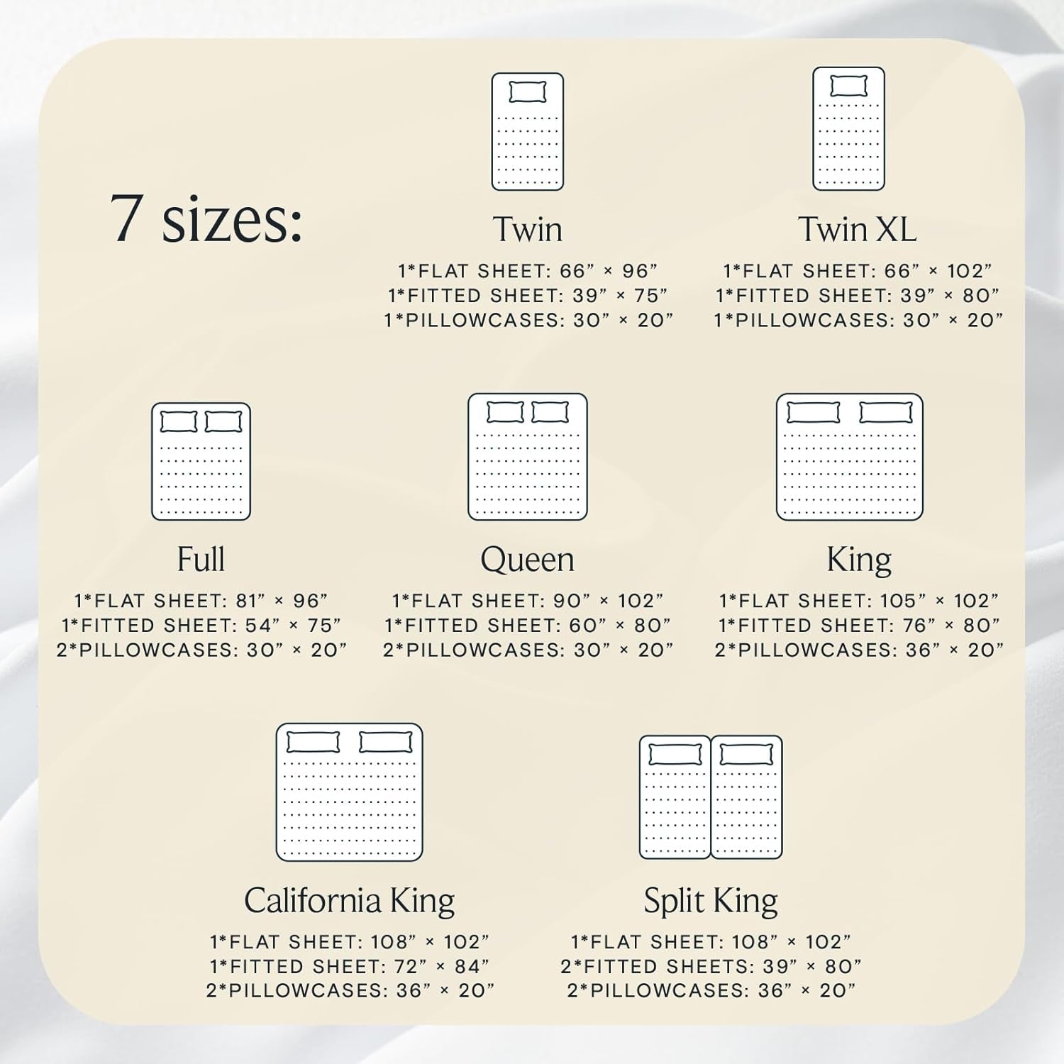 Queen Sheet Set, 4PC Bed Sheets Queen Size, Deep Pocket Cooling Bed Sheets, Soft Hotel Luxury Bedding for Mattress Wrinkle Free, Silky Fitted Sheet & Pillowcase Sets, White