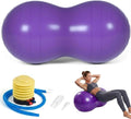 Peanut Ball for Kids Therapy,Anti-Burst Exercise Ball with Pump 90X45Cm Yoga Ball Gym Quality Fitness Ball for Pregnancy Birth Exercise Physical Therapy, for Child Training, Women, Men