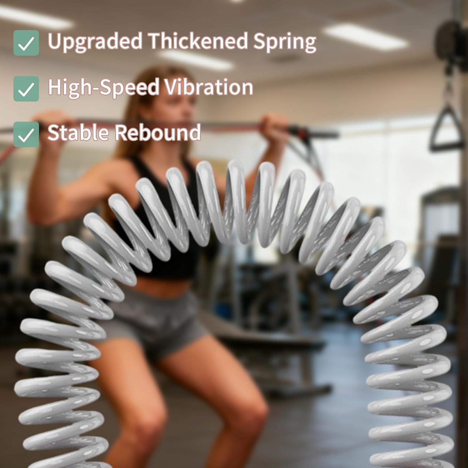 Ropeless Battle Ropes Weighted — 2 Pack Portable Cordless Battle Ropes for HIIT & Cardio Full-Body Workout Tool with Non-Slip Spiral Handles, Travel-Friendly Home Gym Equipment for Women & Men