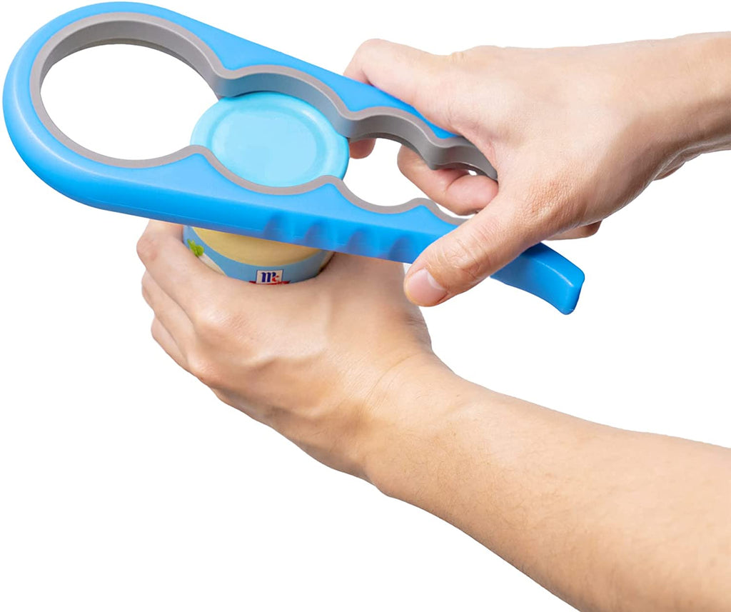 Anti-Skid Jar Opener Jar Lid Remover Rubber Can Opener Kitchen Grippers to Remove Stubborn Lids, Caps and Bottles Great Kitchen Gadgets for Small Hands or Seniors,Blue