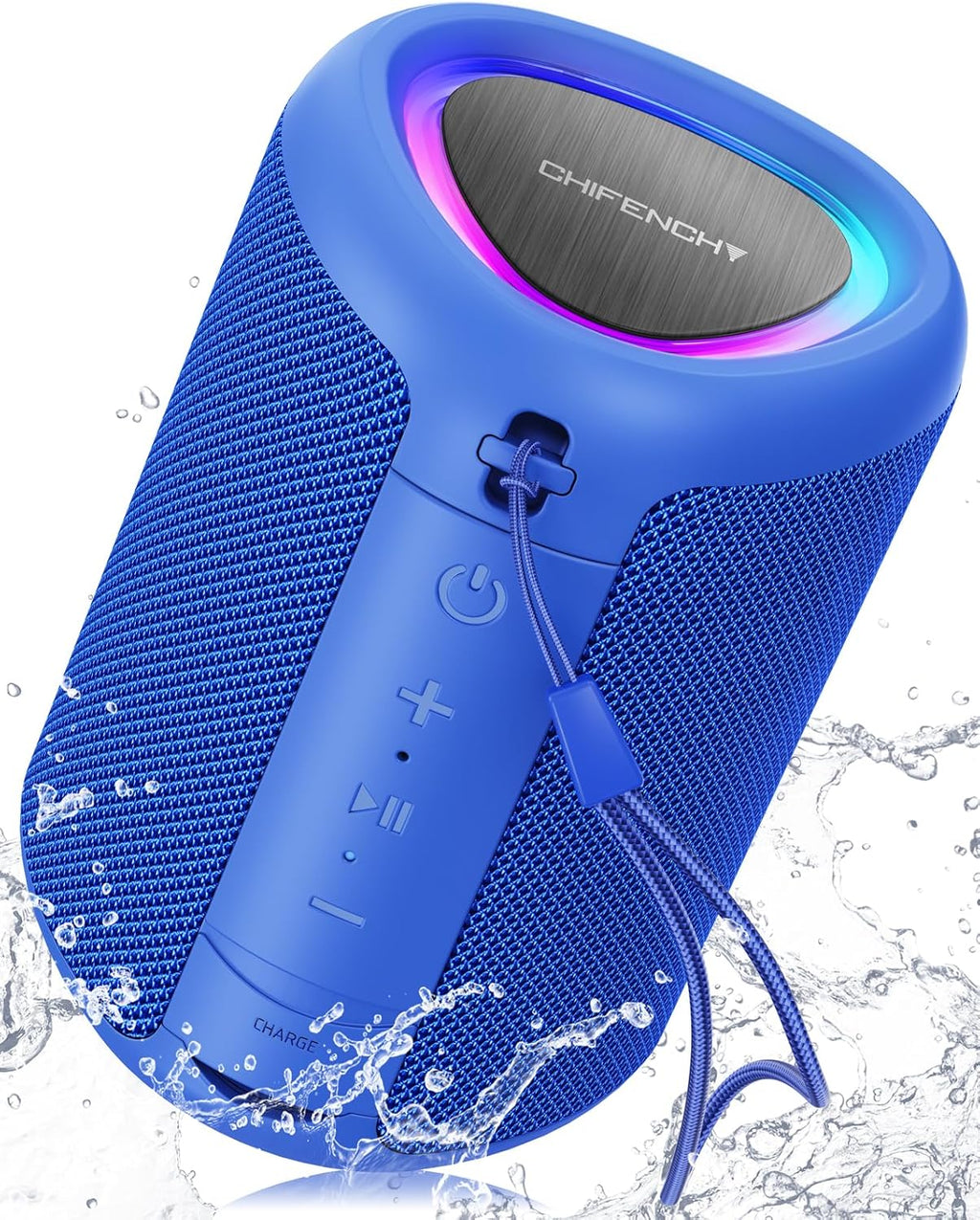 Portable Bluetooth Speaker Beach Essentials: Powerful Crystal Clear Sound/Dynamic Light/Ipx5 Waterproof/All Day Playtime/Wireless BT 5.3/TWS Paring, Mom Gifts, Outdoor|Travel|Camping|Pool Accessories