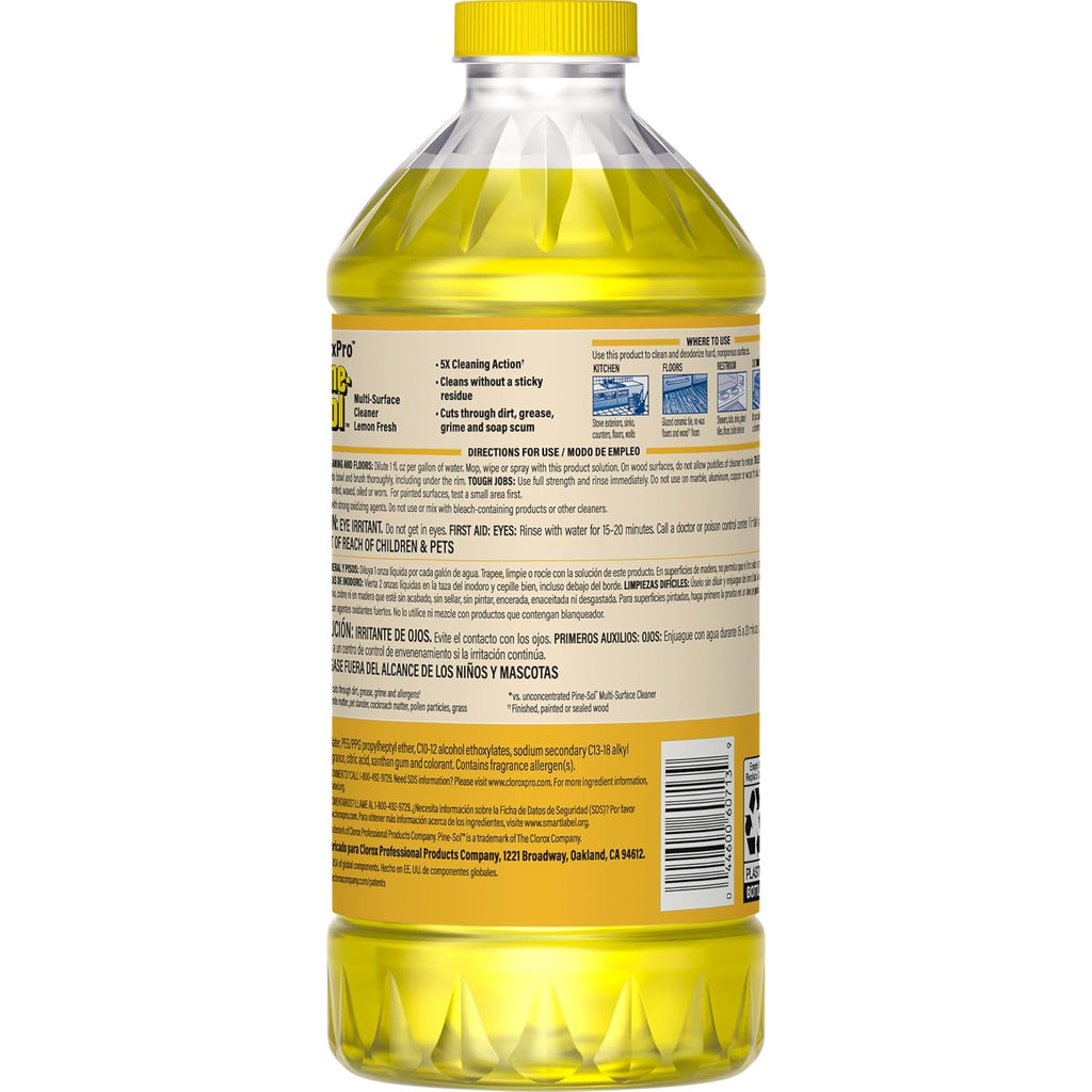 Multi-Surface Cleaner, All Purpose Cleaner, Lemon Fresh, 40 Fluid Ounces (Package May Vary)