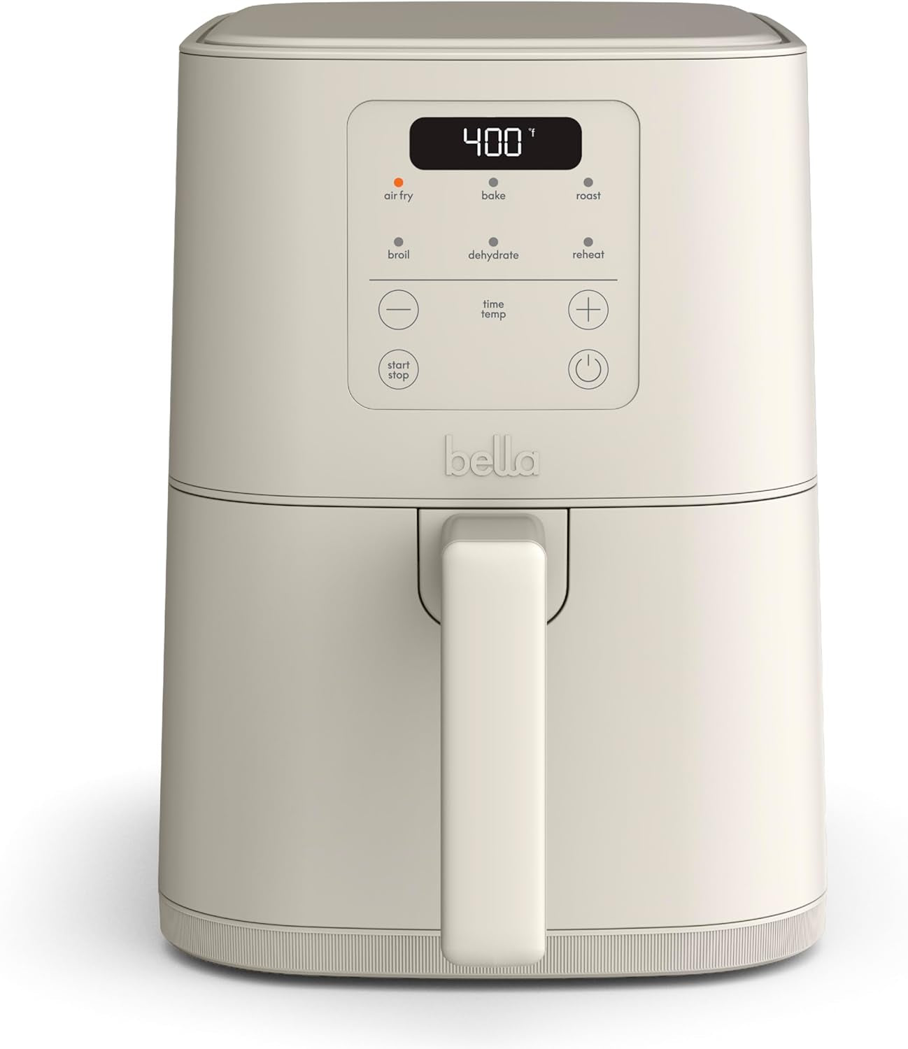4Qt Slim Air Fryer, Fits-Anywhere™ Kitchenware, Evergood™ Ceramic Nonstick Coating, Adjustable Temperature, 6 Preset Cooking Options, 60 Min Auto Shutoff W Audible Tone, 3.3Lb Capacity, Oatmilk