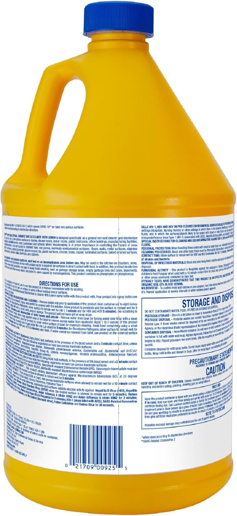 Commercial 1041688 Antibacterial Disinfectant Cleaner with Lemon , 1 Gal Bottle