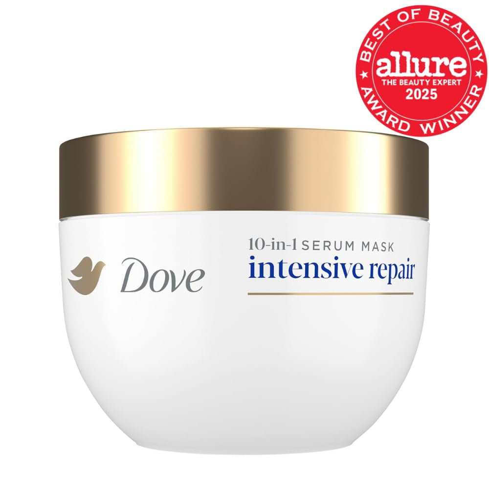 Dove Hair Intensive Repair 10In1 Serum Mask for Damaged Hair with Bio-Protein Care Technology and Amino Serum 9.2 Fl Oz