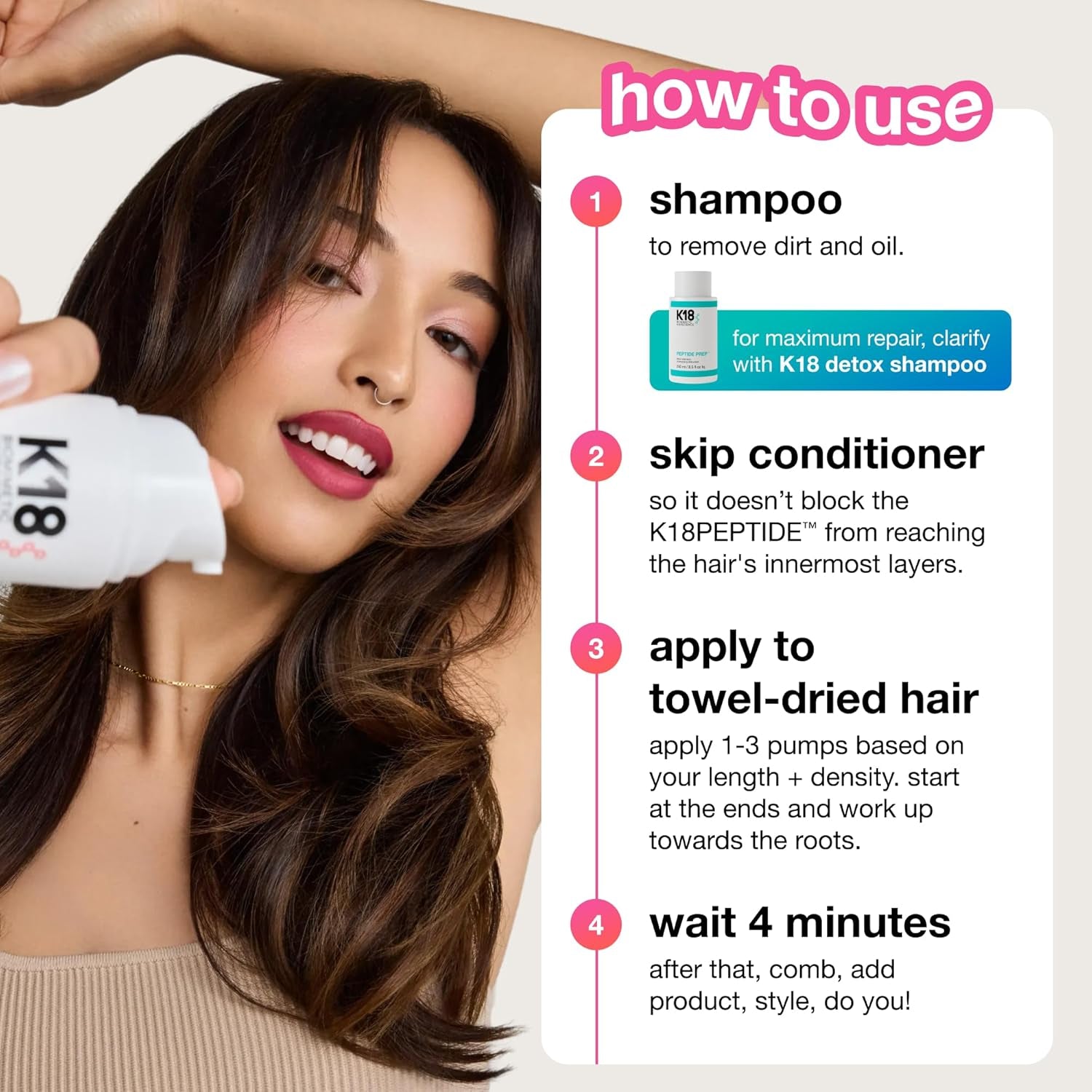 Leave-In Molecular Repair Hair Mask, Patented, Lasting Repair for Dry, Frizzy, Damaged Hair, Reverse Damage in 4 Minutes from Bleach, Color, Chemical Services + Heat