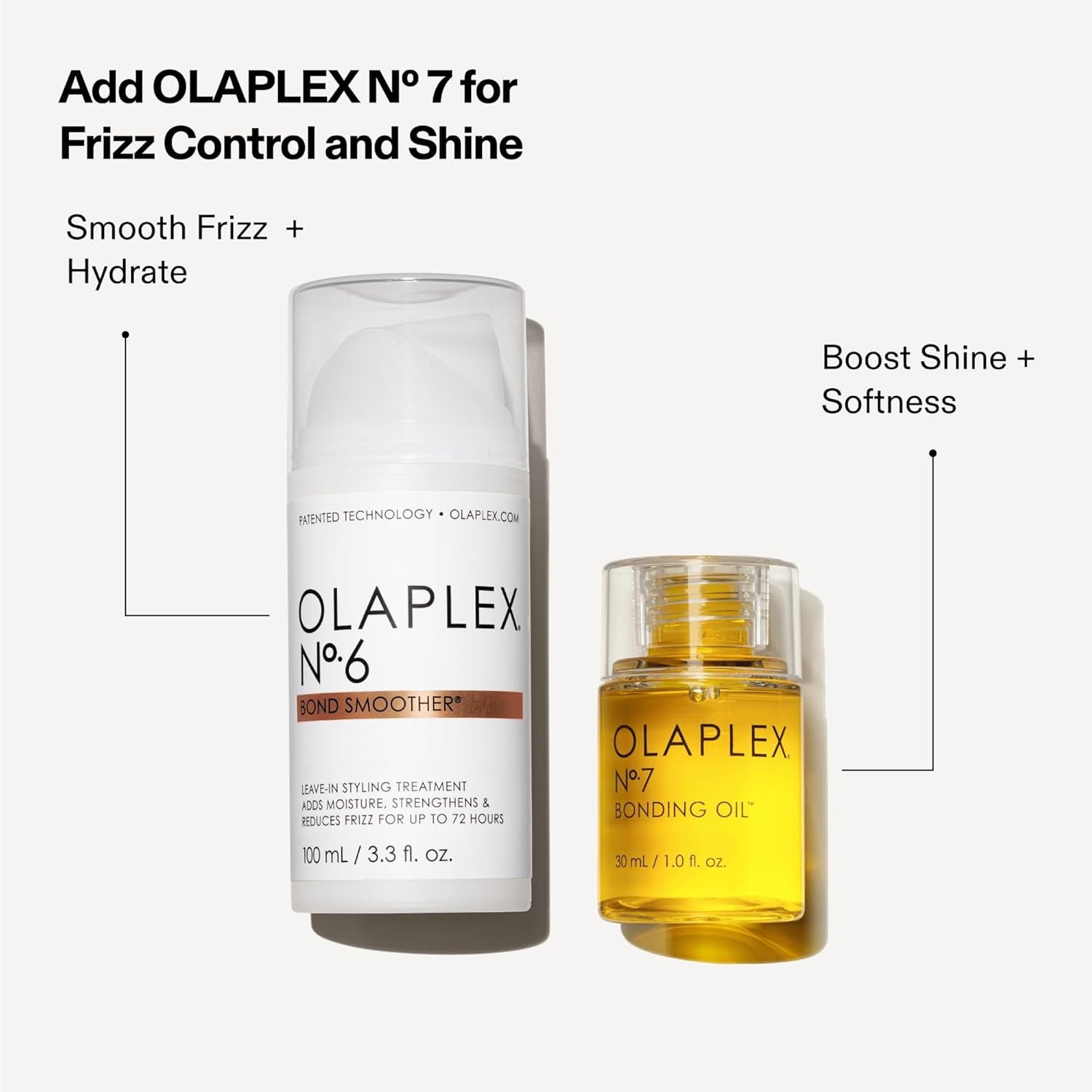 Nº. 6 Bond Smoother: Leave-In Styling Treatment | Smooths, Conditions, & Strengthens | Frizz Control for up to 72 Hours