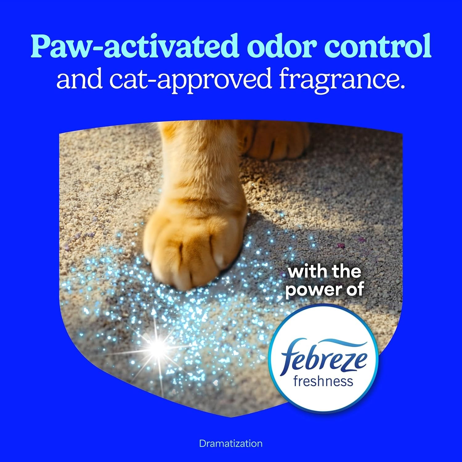 Heavy Duty Odor Block Advanced Multi Cat Clumping Litter with Febreze, 17.5 Lb (Package May Vary)